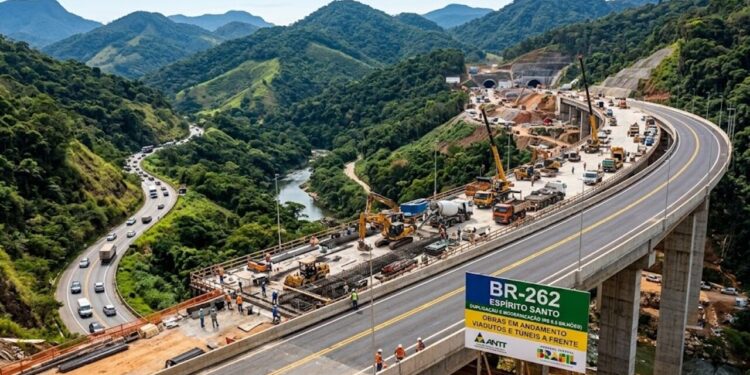 Megaobra de R$ 8,6 bilhões na BR-262 prevê 50 viadutos, túneis e passarelas para impulsionar a modernização da rodovia no Espírito Santo