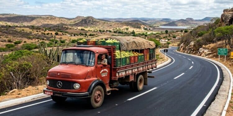 Obra de R$ 34 milhões de pavimentação de rodovia chega a 96% de execução na Paraíba para beneficiar escoamento da produção agrícola no Cariri