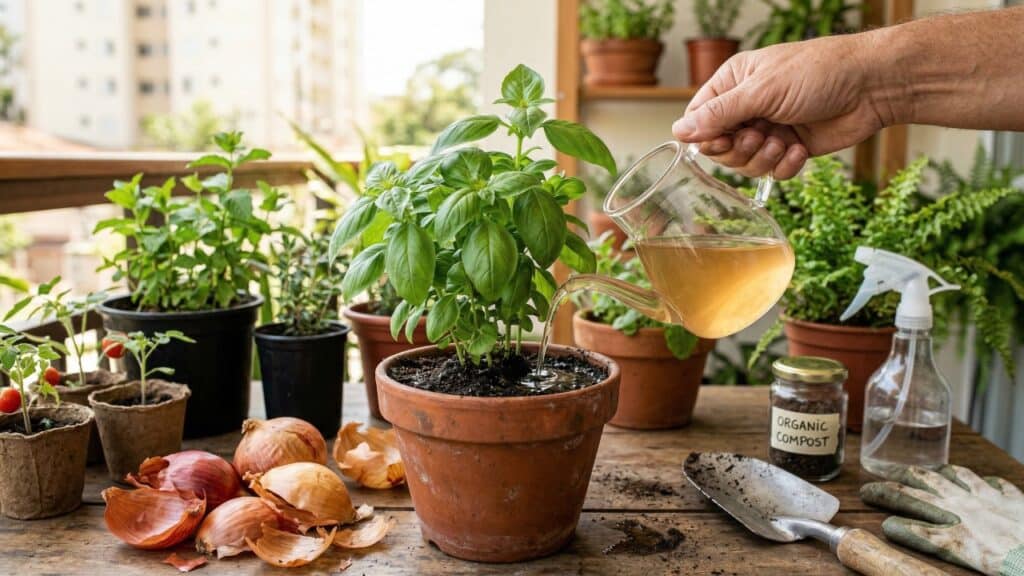 Não jogue fora as cascas de cebola: este vegetal barato pode salvar suas plantas