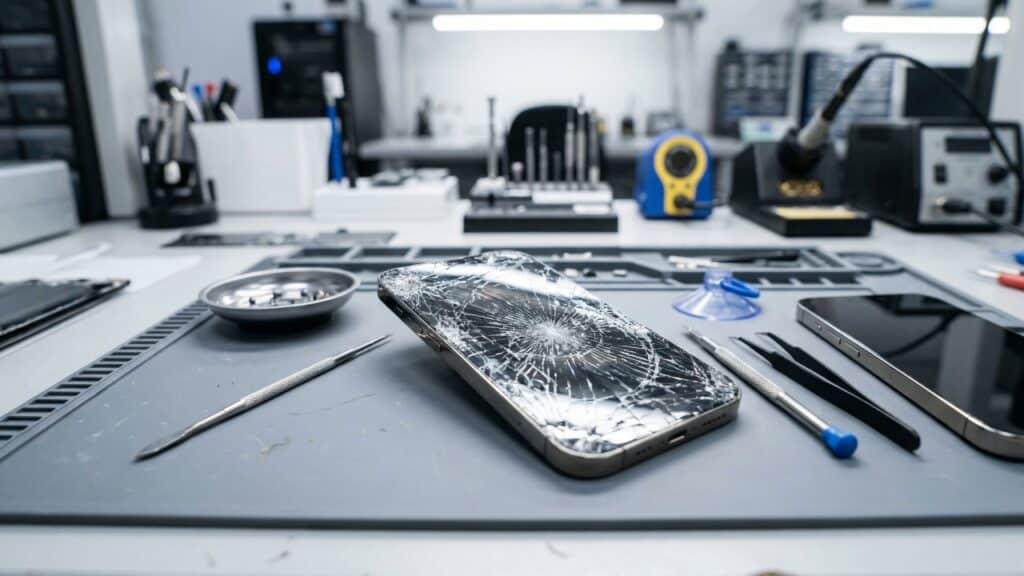 Quanto custa trocar a tela do celular nos modelos premium mais novos da Apple e Samsung e qual é mais caro