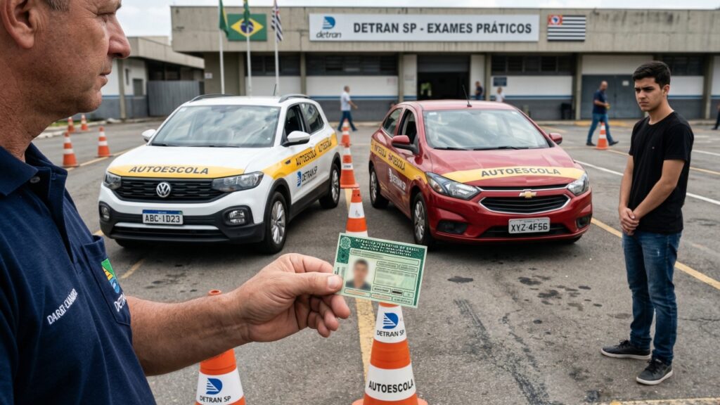 Motoristas podem pagar quase R$ 600 de multa com nova lei ao dirigir automático sem CNH adequada