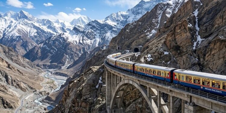 Índia surpreende com plano para ferrovia mais alta do mundo no Himalaia acima de 3.900 metros de altitude em megaprojeto de R$ 65,0 bilhões