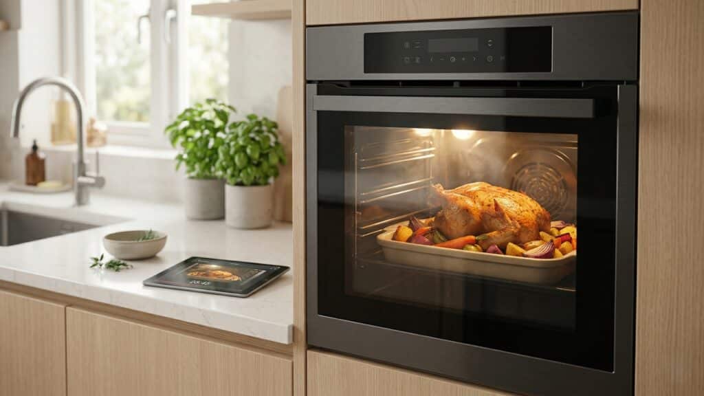 O novo forno elétrico analisa o alimento e ajuda o usuário a errar menos na cozinha