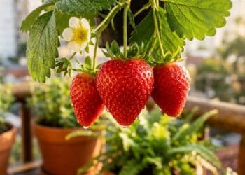 cultivar morangos em casa