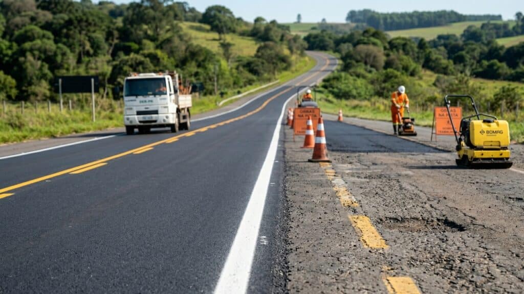 A rodovia PR-439 avança em recuperação dentro de um pacote de R$ 79,89 milhões até 2029