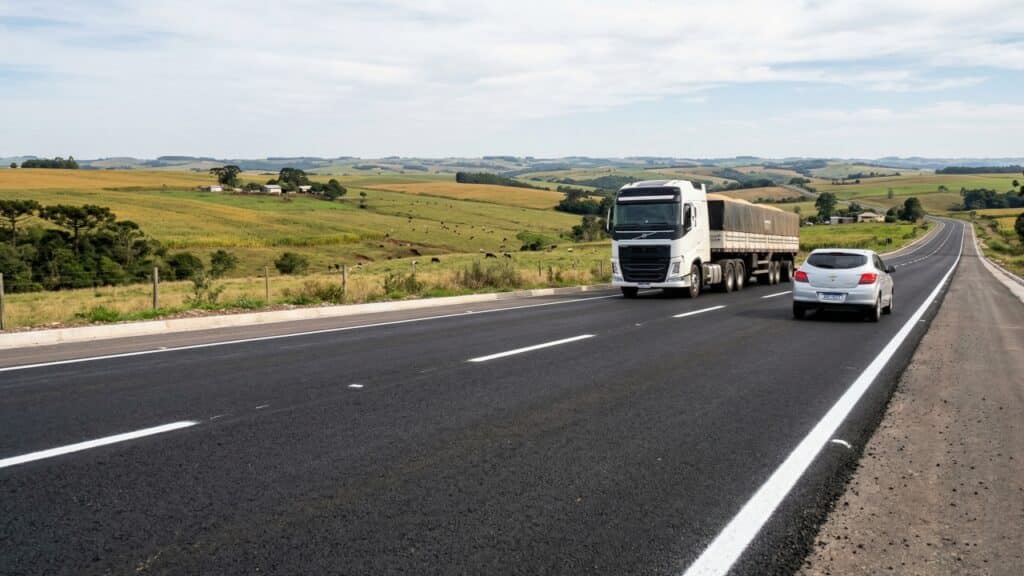 A ERS-126 recebe R$ 60 milhões e entrega 15 quilômetros de asfalto entre Guabiju e Nova Araçá