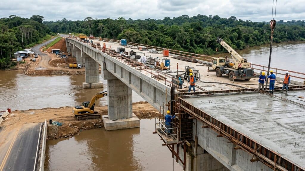 A ponte sobre o Rio Tarauacá entra no centro das atenções com obra de R$ 12 milhões na BR-364/AC