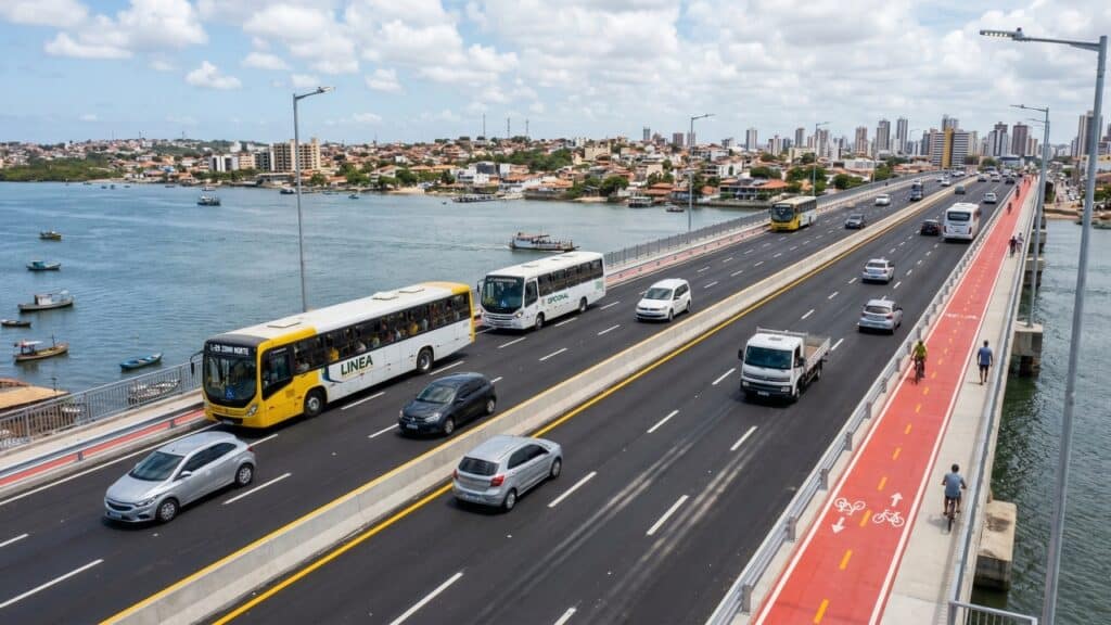 A Ponte de Igapó chega a 100% com R$ 30,8 milhões em investimentos e fluxo de 70 mil veículos por dia