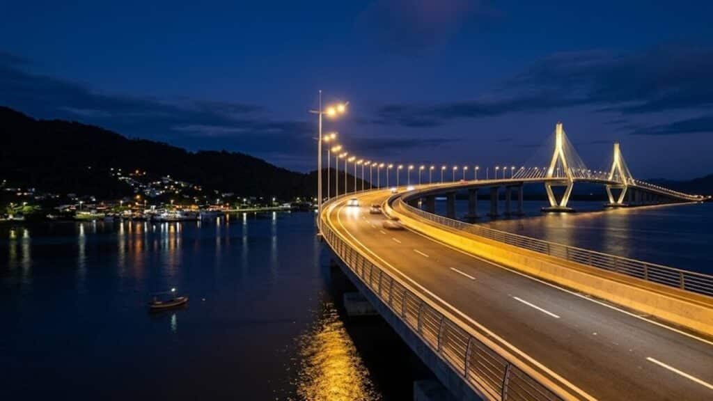 Nova ponte de R$ 400 milhões em Guaratuba impulsiona expectativa econômica no Litoral Norte de SC, vai substituir a travessia por ferryboat na Baía e encurtar distâncias entre cidades vizinhas