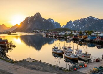 O lugar onde o relógio marca madrugada, mas o céu continua claro como se ainda fosse fim de tarde