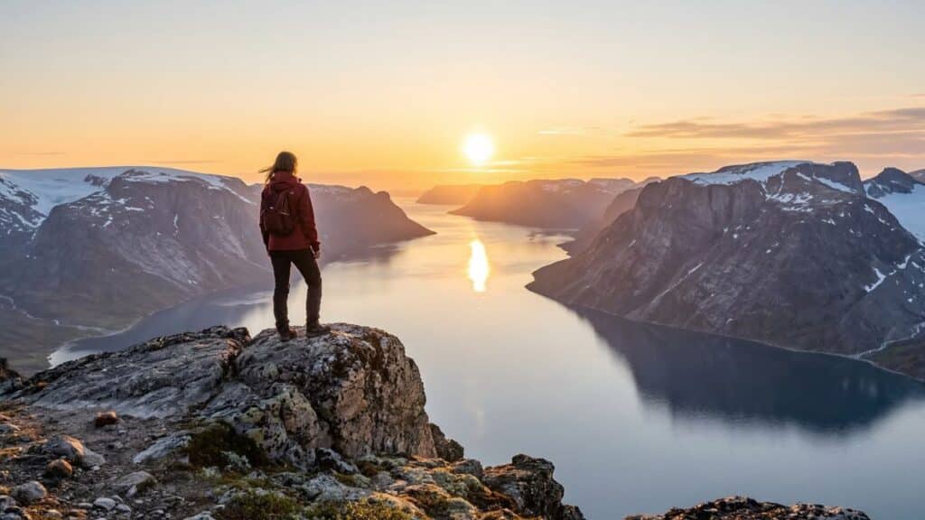 O lugar onde o relógio marca madrugada, mas o céu continua claro como se ainda fosse fim de tarde