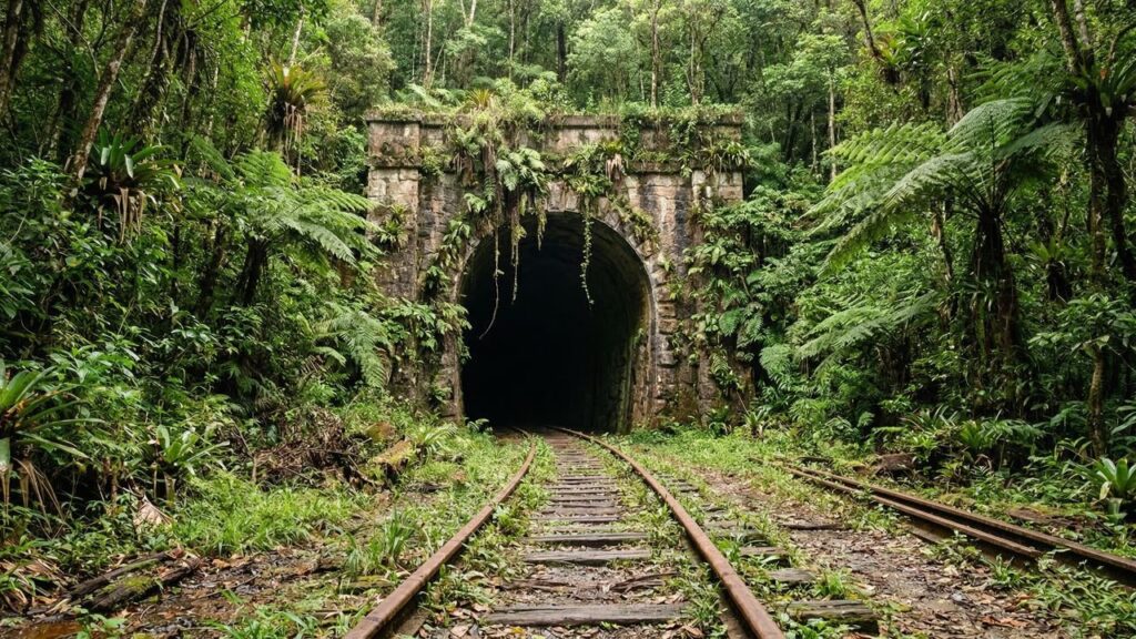 Esquecido por quase 50 anos, maior túnel ferroviário de SC pode ganhar nova vida com projeto de revitalização