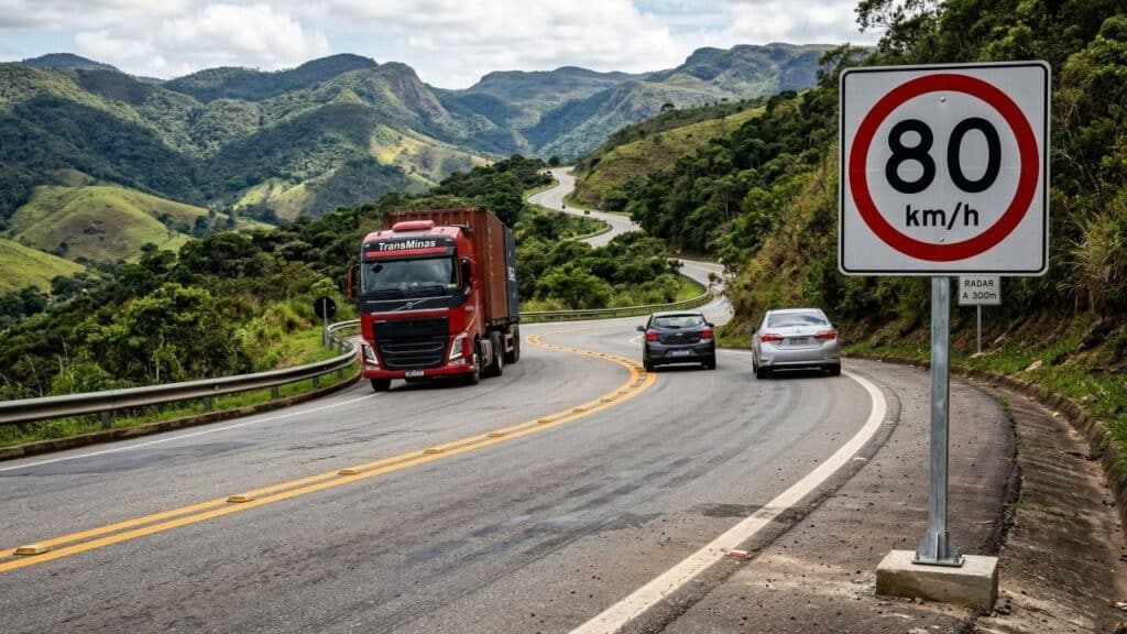 Velocidade máxima permitida nas estradas foi alterada e motoristas precisam ficar atentos