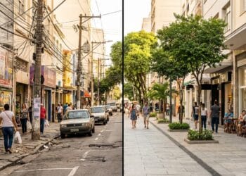 Nova legislação estabelece prazo de 5 anos para o enterramento de fios elétricos e promete deixar as ruas com aparência das dos EUA