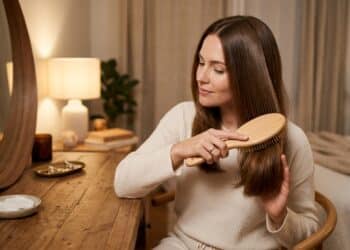 O truque da escova seca: brilho de salão em 2 minutos sem usar produto