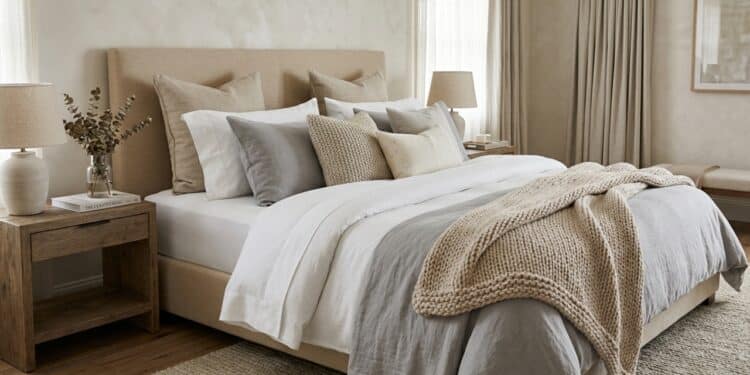 Cama em camadas: a técnica que transforma seu quarto em capa de revista