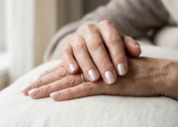 Efeito Photoshop nas mãos: o nude perolado que ilumina a pele madura