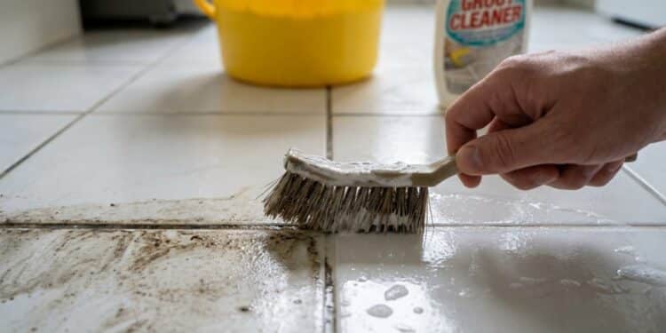 Uma tampinha no balde de água e o rejunte volta a ficar branco por dias, o truque simples usado por diaristas deixa tudo com cara de novo