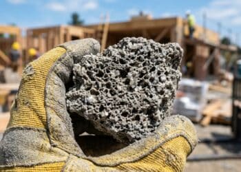 Novo bloco de construção substitui cimento tradicional e atinge cura total em poucas horas no canteiro de obras