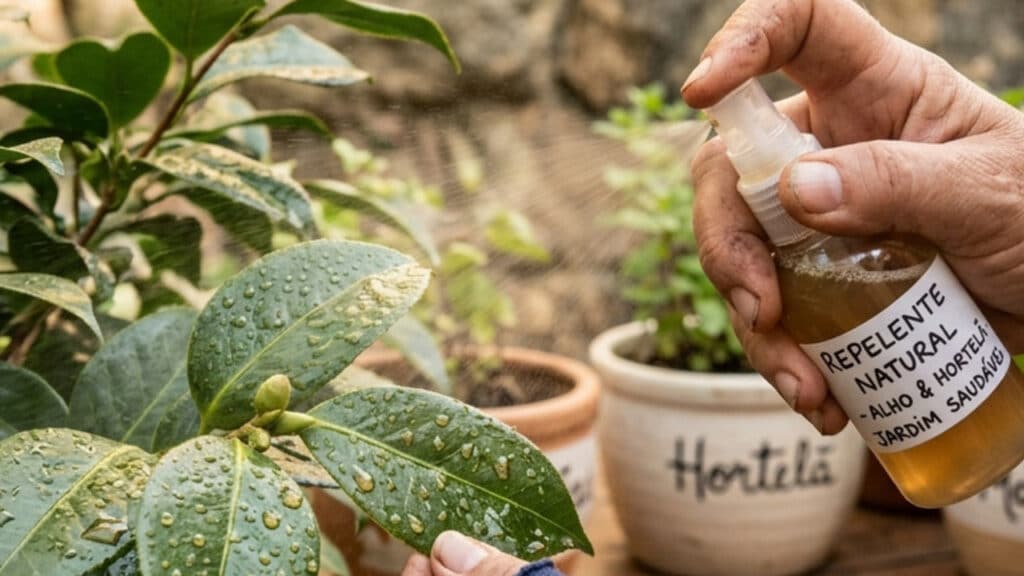 afastar insetos de plantas
