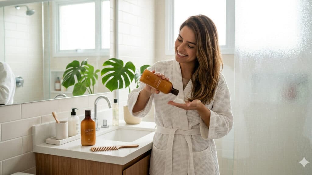 condicionador antes do shampoo