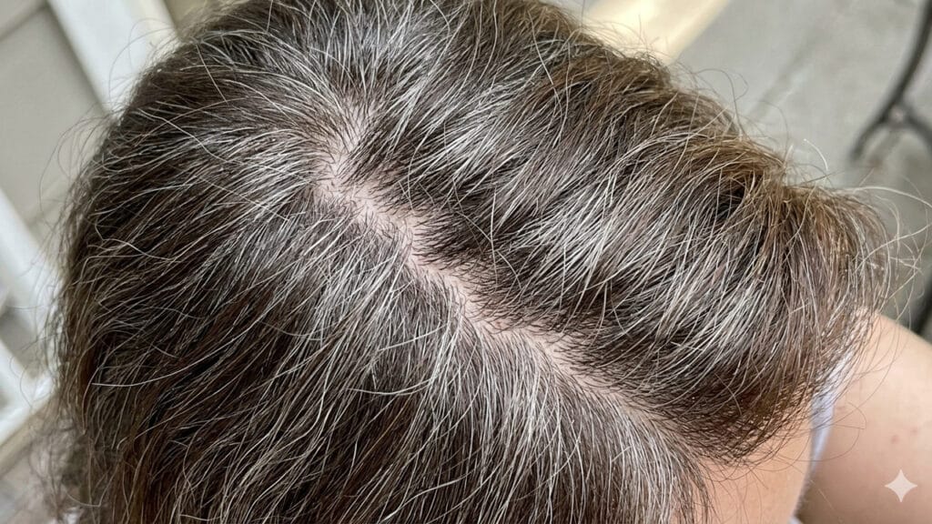 transição para cabelos grisalhos