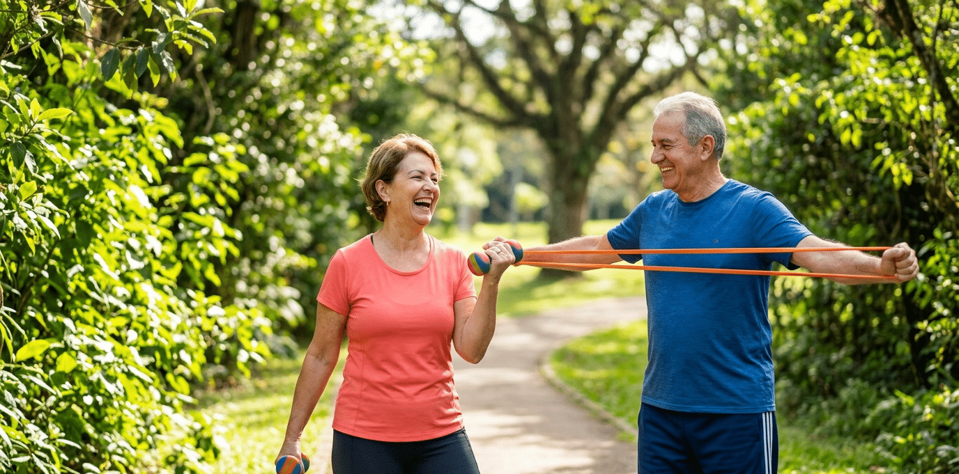 A partir dos 60 anos, você deve fortalecer os músculos com exercícios leves, incluir proteína nas refeições e evitar longos períodos sentado