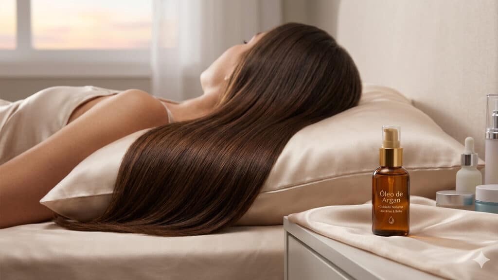 óleo de argan no cabelo