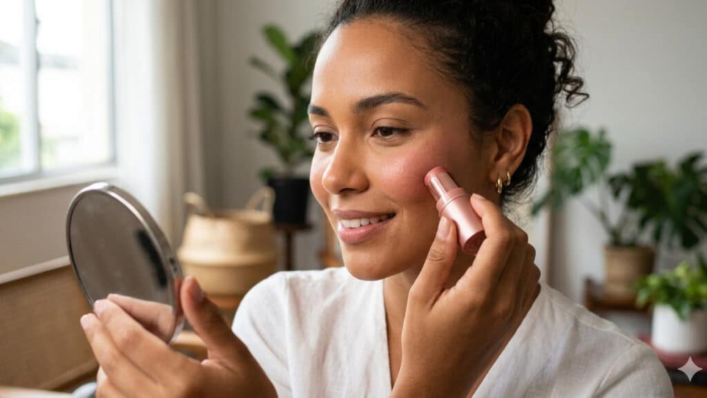 blush para pele madura