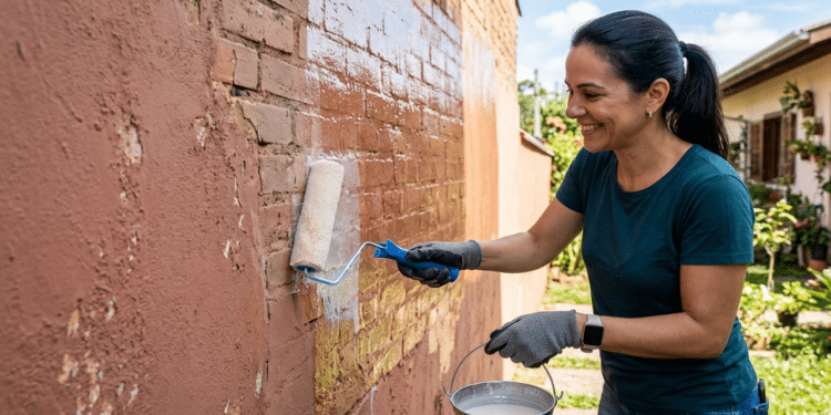 Revestimento líquido que dá para fazer em casa que protege muros contra sol e chuva, evita descascamento e aumenta a durabilidade da pintura