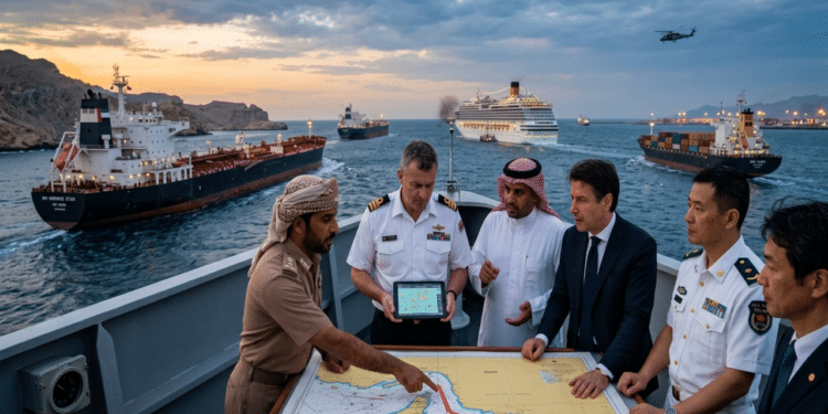 Omã junta-se aos Emirados Árabes Unidos, Arábia Saudita, Catar e outros países do Golfo e pressionam a ONU por navegação livre no Estreito de Ormuz, enquanto Reino Unido, Itália, China, Japão e outros enfrentam crise que afeta voos, cruzeiros e energia global