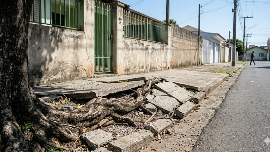 árvores para calçada residência