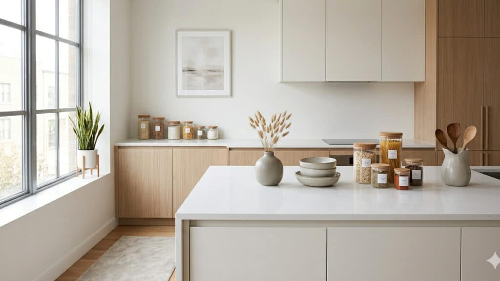 organização minimalista