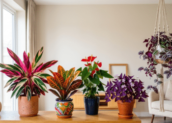 5 plantas com cores vibrantes e diferentes para dar vida a ambientes neutros