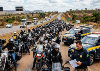 PRF multa 500 motoqueiros na BR-060 e soma mais de R$ 1 milhão por viagens consideradas não permitidas