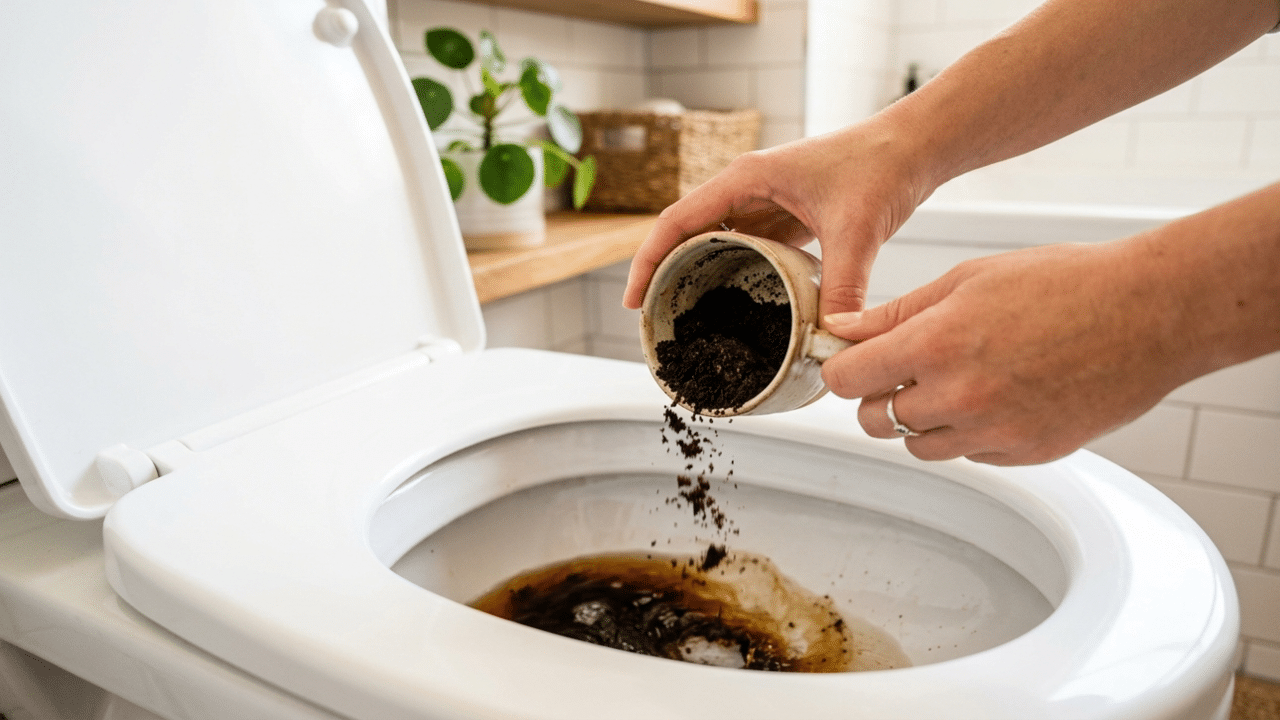 Quais os benefícios de jogar café usado no vaso sanitário: descubra a função desse truque caseiro