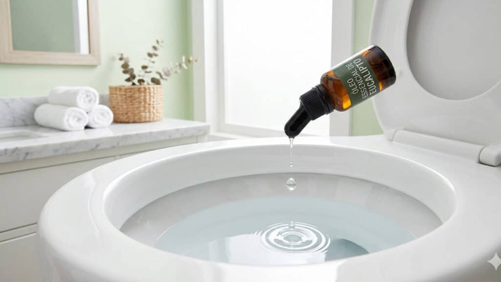 óleo de eucalipto no banheiro