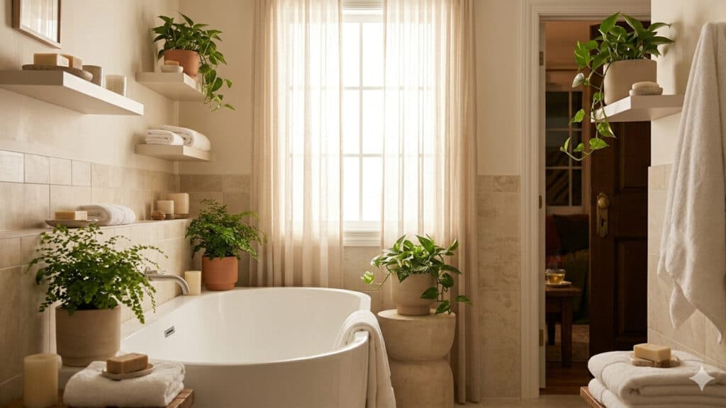 microjardim de banheiro