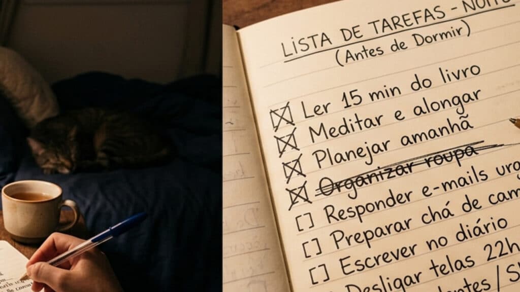 mente acelerada à noite