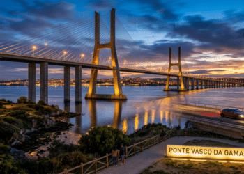 Megaponte da Europa tem nome de time brasileiro, custou 900 milhões de euros e simboliza a ligação entre Portugal e Brasil