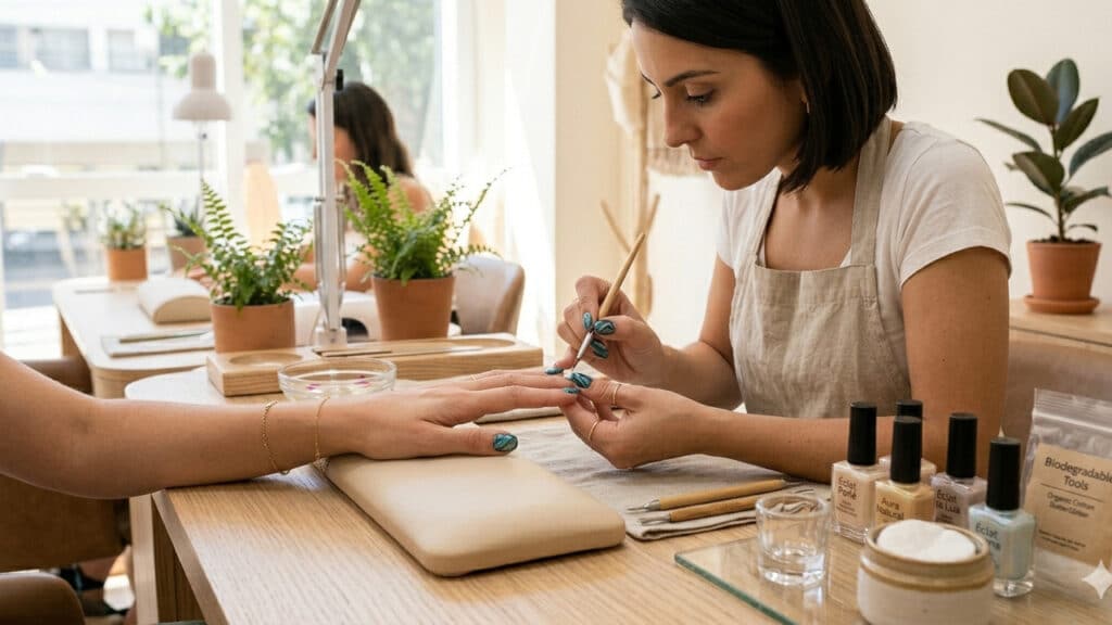 esmaltes com glitter proibição