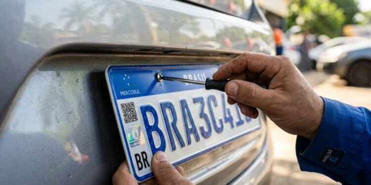 Prazo para a mudança das placas Mercosul no Brasil exige atenção dos motoristas para evitar multa