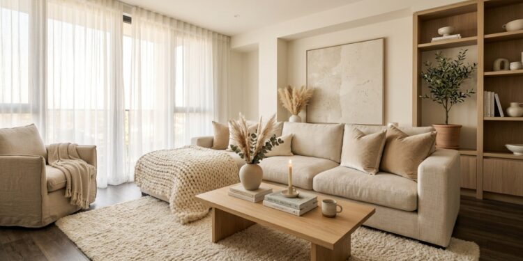 Decoradora explica como criar sensação de aconchego na sala só com mantas, almofadas e organização leve