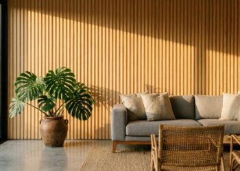 A parede ripada que custa R$ 90 e transforma totalmente o visual da sua casa sem perder tempo com obras complicadas