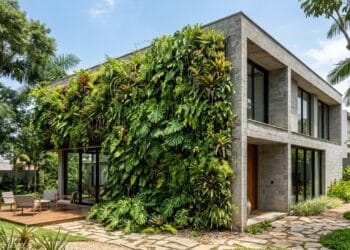 Técnica barata em casa simples de bloco surpreende ao reduzir até 12 °C sem ar-condicionado, com plantas na varanda