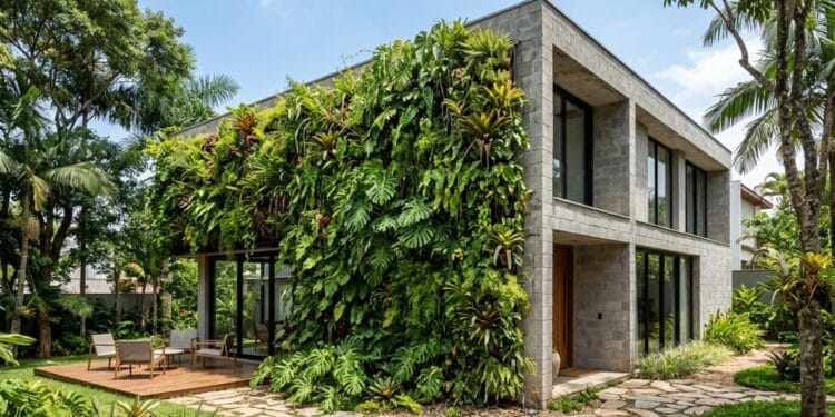 Técnica barata em casa simples de bloco surpreende ao reduzir até 12 °C sem ar-condicionado, com plantas na varanda