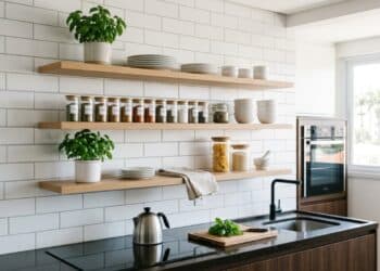 Adeus armários: nova tendência deixa a cozinha mais bonita, prática e organizada em 2026