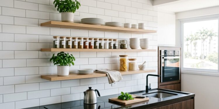 Adeus armários: nova tendência deixa a cozinha mais bonita, prática e organizada em 2026