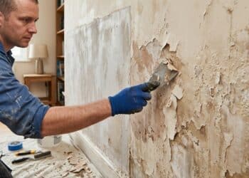 Como recuperar pintura manchada por infiltração e deixar a parede uniforme novamente