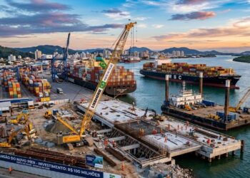 Maior porto de Santa Catarina vai ganhar novo píer de R$ 100 milhões e megainvestimento promete reforçar operação logística e preparar o terminal para navios maiores até 2026